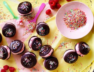 Chocolate Raspberry Kisses