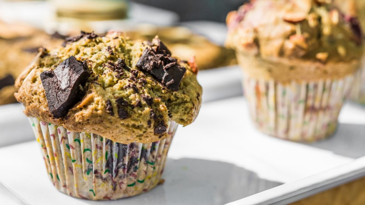 Chocolate Spinach Muffins