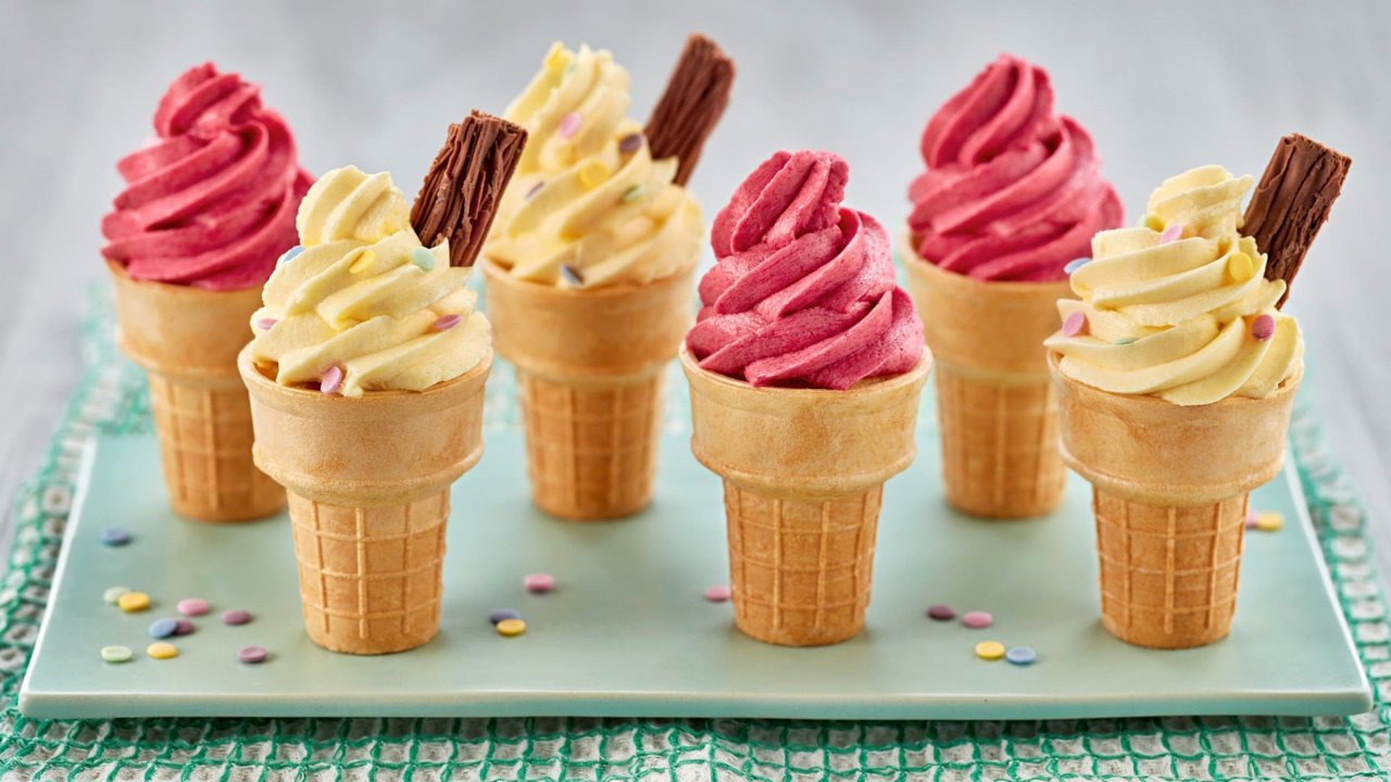 Ice-Cream Cone Cupcakes 