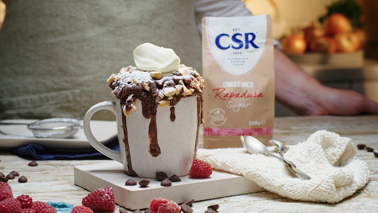 Chocolate Hazelnut Mug Puddings