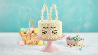 Coconut Orange Bunny Ear Cake