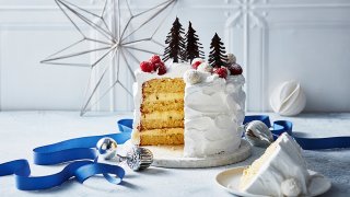 Coconut and Lime Winter Wonderland Layer Cake 