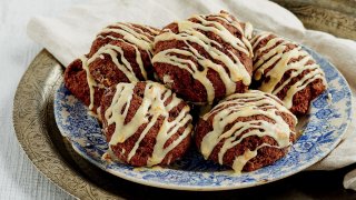 Mandarin Glazed Chocolate Scones