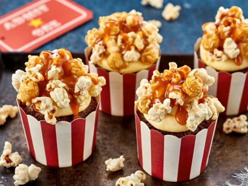 popcorn cupcakes